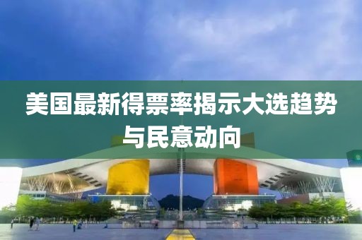 美国最新得票率揭示大选趋势与民意动向