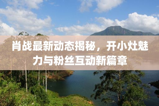 肖战最新动态揭秘，开小灶魅力与粉丝互动新篇章