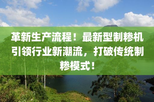 革新生产流程！最新型制糁机引领行业新潮流，打破传统制糁模式！