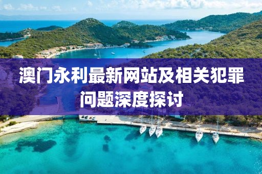 澳门永利最新网站及相关犯罪问题深度探讨