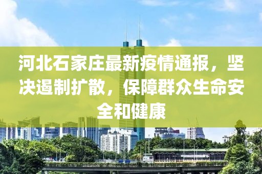 河北石家庄最新疫情通报，坚决遏制扩散，保障群众生命安全和健康