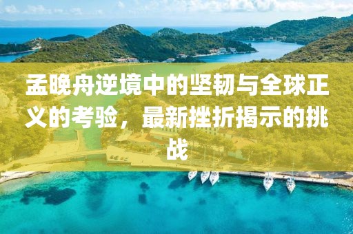 孟晚舟逆境中的坚韧与全球正义的考验，最新挫折揭示的挑战
