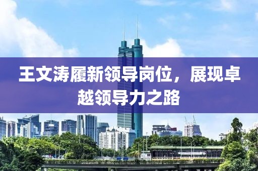 王文涛履新领导岗位，展现卓越领导力之路