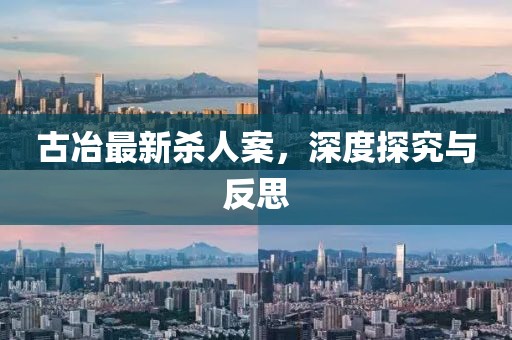 古冶最新杀人案，深度探究与反思