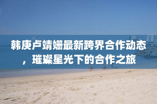 韩庚卢靖姗最新跨界合作动态，璀璨星光下的合作之旅