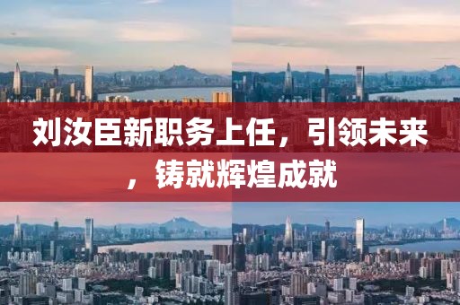 刘汝臣新职务上任，引领未来，铸就辉煌成就