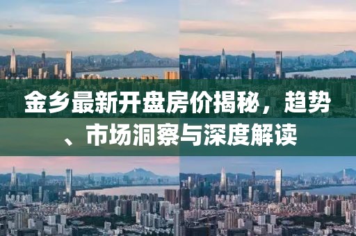 金乡最新开盘房价揭秘，趋势、市场洞察与深度解读
