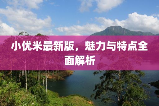 小优米最新版，魅力与特点全面解析