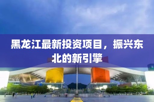 黑龙江最新投资项目，振兴东北的新引擎