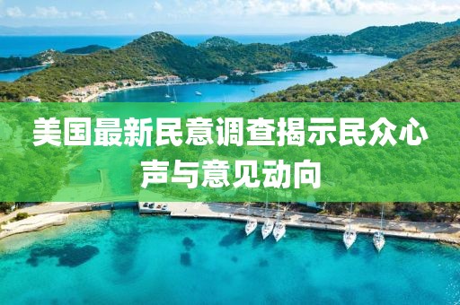 美国最新民意调查揭示民众心声与意见动向