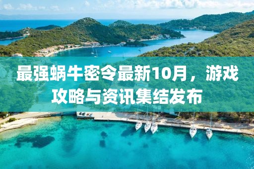 最强蜗牛密令最新10月，游戏攻略与资讯集结发布