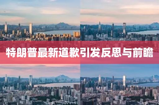 特朗普最新道歉引发反思与前瞻