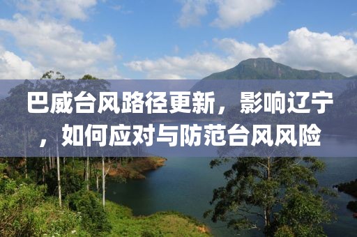 巴威台风路径更新，影响辽宁，如何应对与防范台风风险