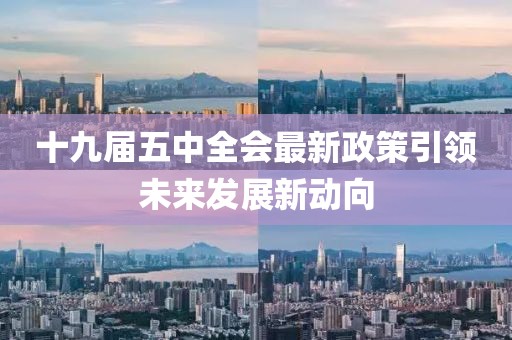 十九届五中全会最新政策引领未来发展新动向