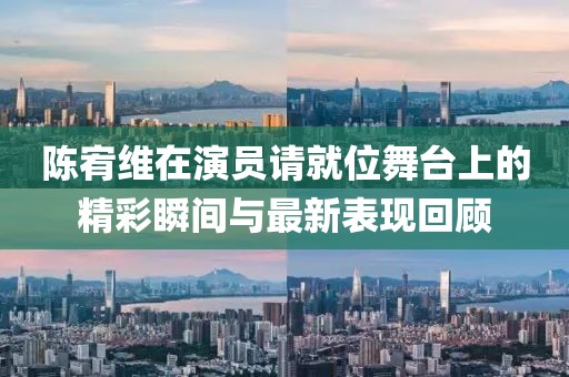 陈宥维在演员请就位舞台上的精彩瞬间与最新表现回顾