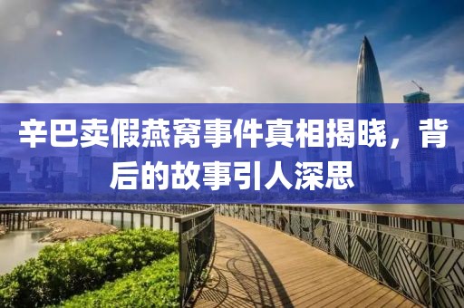 辛巴卖假燕窝事件真相揭晓，背后的故事引人深思