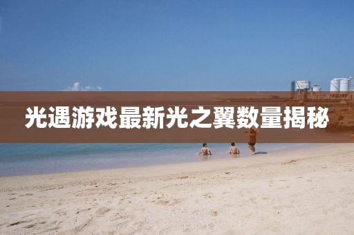 光遇游戏最新光之翼数量揭秘