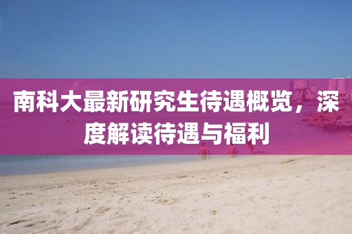 南科大最新研究生待遇概览，深度解读待遇与福利