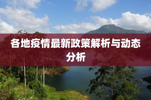 各地疫情最新政策解析与动态分析