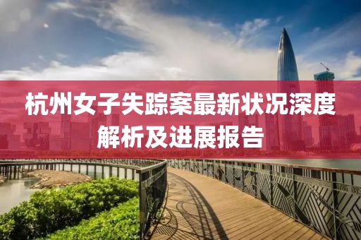 杭州女子失踪案最新状况深度解析及进展报告