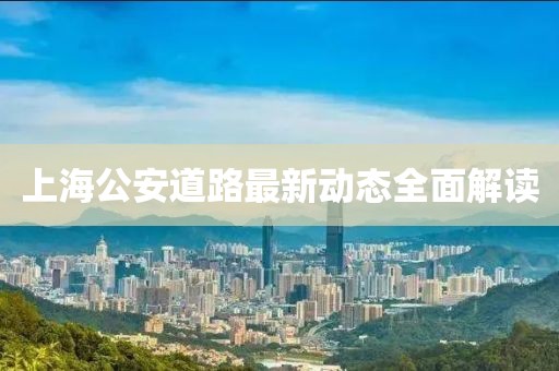 上海公安道路最新动态全面解读