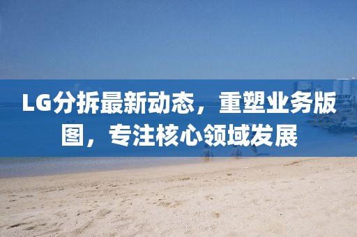 LG分拆最新动态，重塑业务版图，专注核心领域发展