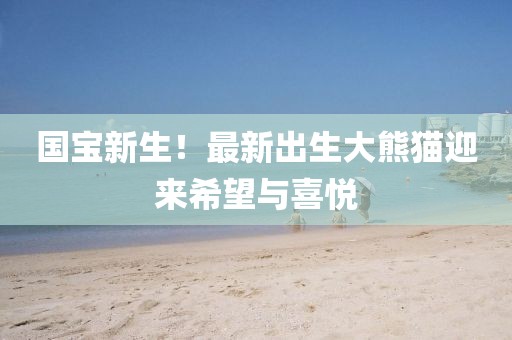国宝新生！最新出生大熊猫迎来希望与喜悦