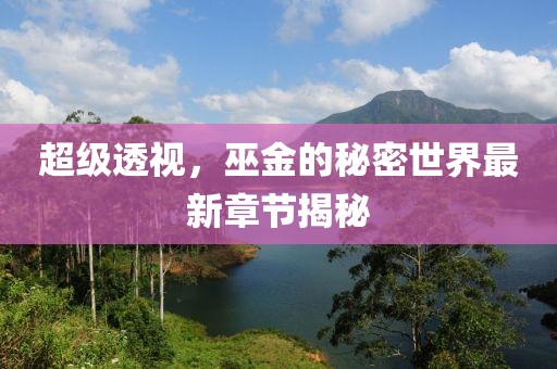 超级透视，巫金的秘密世界最新章节揭秘