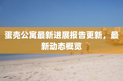 蛋壳公寓最新进展报告更新，最新动态概览