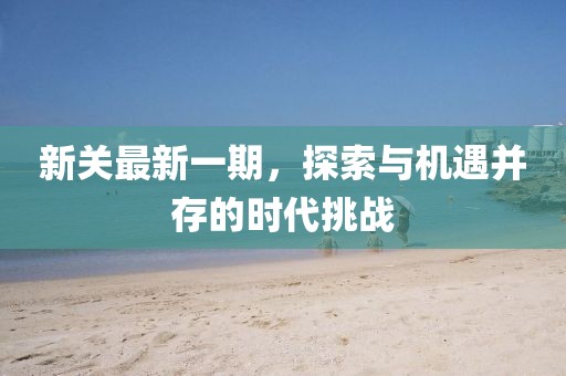 新关最新一期，探索与机遇并存的时代挑战