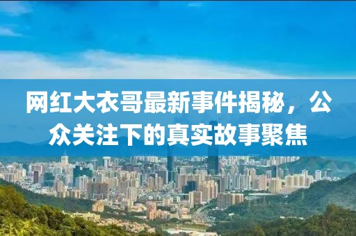 网红大衣哥最新事件揭秘，公众关注下的真实故事聚焦