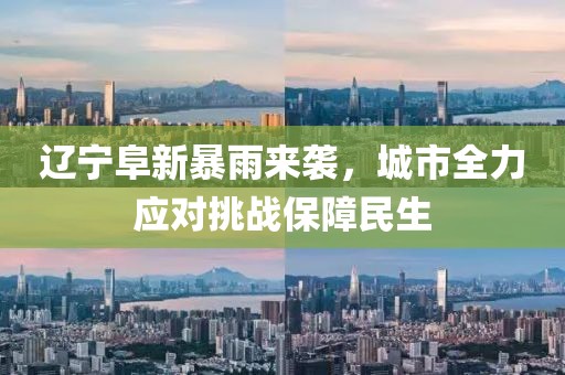 辽宁阜新暴雨来袭，城市全力应对挑战保障民生