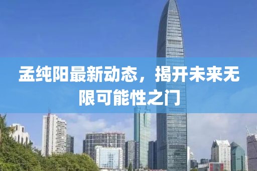 孟纯阳最新动态，揭开未来无限可能性之门
