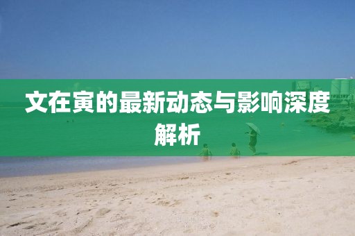 文在寅的最新动态与影响深度解析
