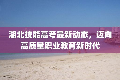 湖北技能高考最新动态，迈向高质量职业教育新时代