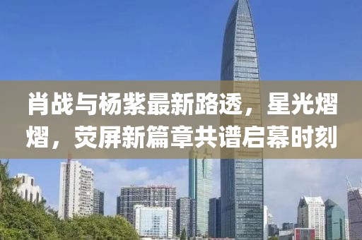 肖战与杨紫最新路透，星光熠熠，荧屏新篇章共谱启幕时刻