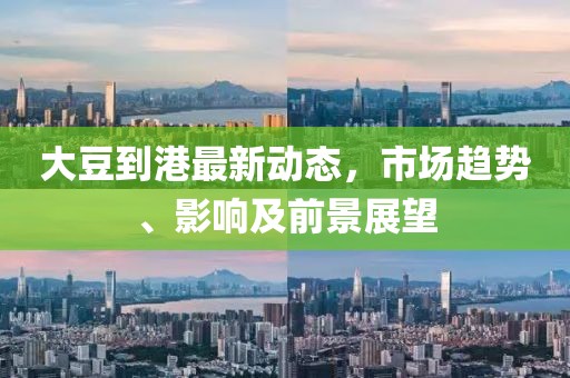 大豆到港最新动态，市场趋势、影响及前景展望