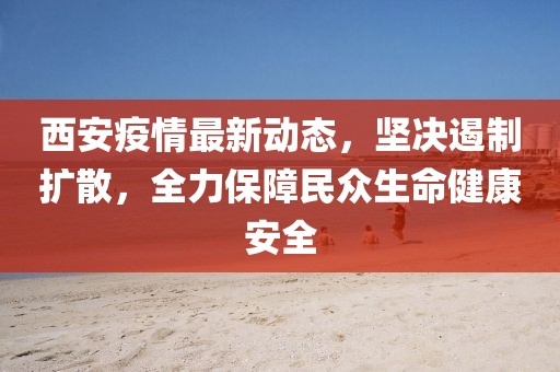 西安疫情最新动态，坚决遏制扩散，全力保障民众生命健康安全