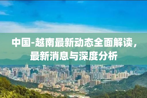 中国-越南最新动态全面解读，最新消息与深度分析