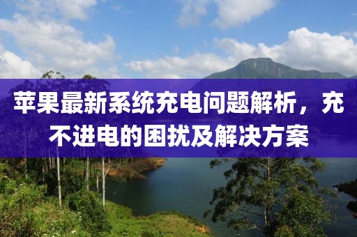 苹果最新系统充电问题解析，充不进电的困扰及解决方案