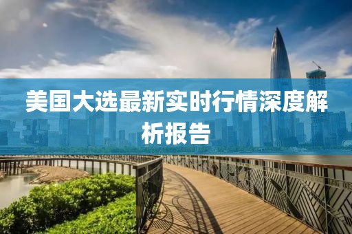 美国大选最新实时行情深度解析报告