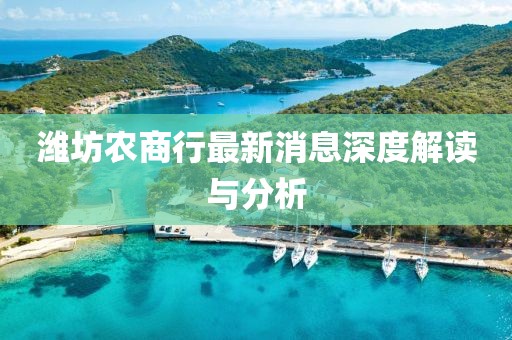 潍坊农商行最新消息深度解读与分析