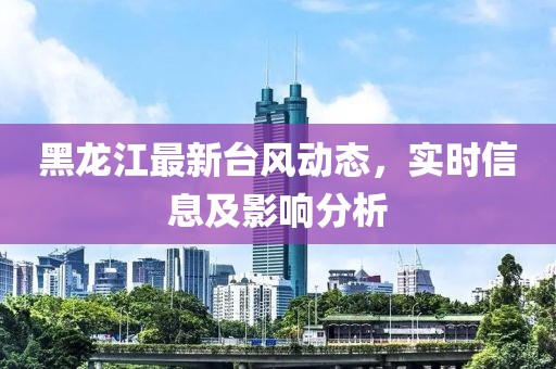 黑龙江最新台风动态，实时信息及影响分析