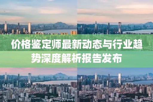 价格鉴定师最新动态与行业趋势深度解析报告发布