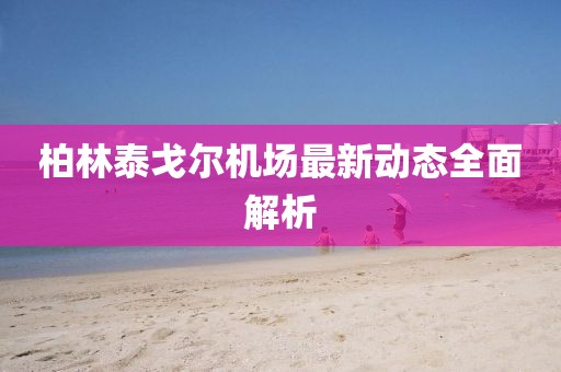 柏林泰戈尔机场最新动态全面解析