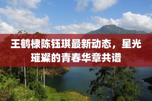 王鹤棣陈钰琪最新动态，星光璀璨的青春华章共谱