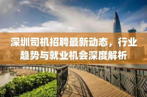 深圳司机招聘最新动态，行业趋势与就业机会深度解析