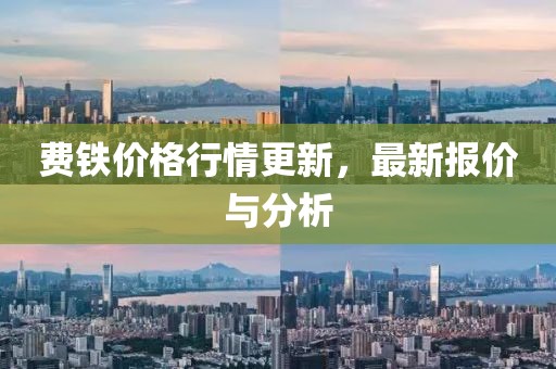 费铁价格行情更新，最新报价与分析