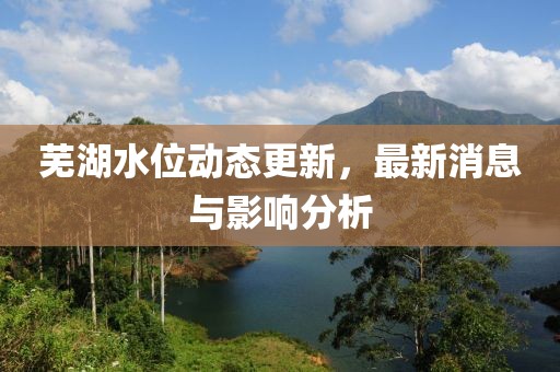 芜湖水位动态更新，最新消息与影响分析