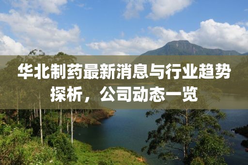华北制药最新消息与行业趋势探析，公司动态一览